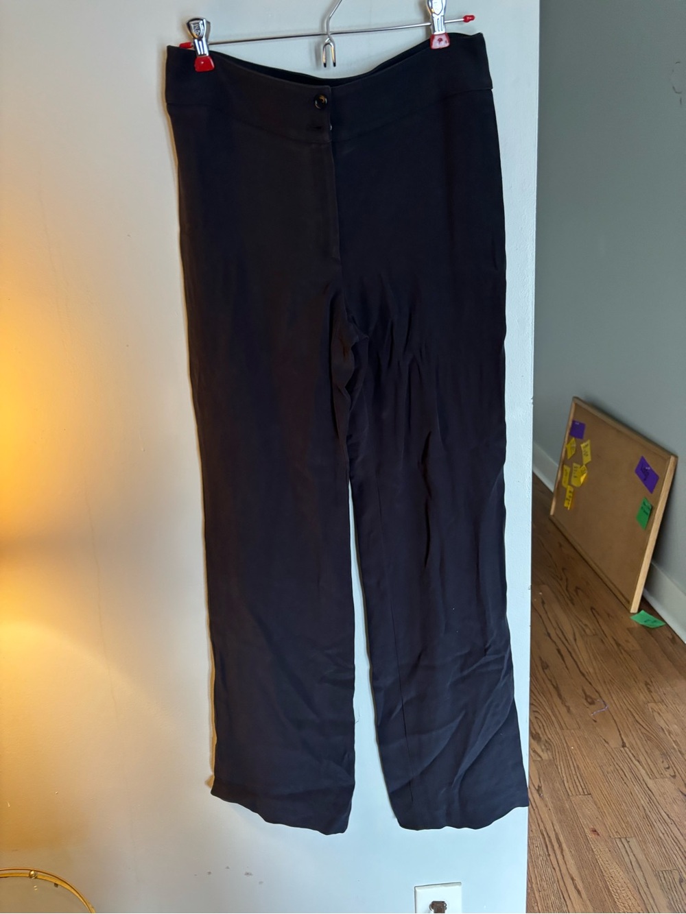 Armani Collezioni Black womans Knit Wide-Leg Pants